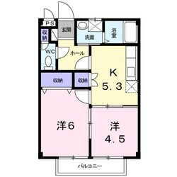 ファミール下之宮１の物件間取画像